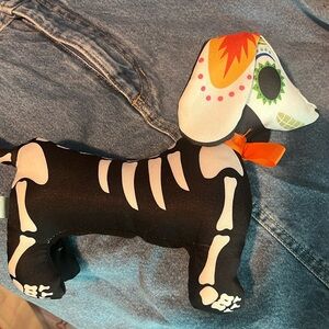 Target Day of the Dead stuffed Halloween dog.